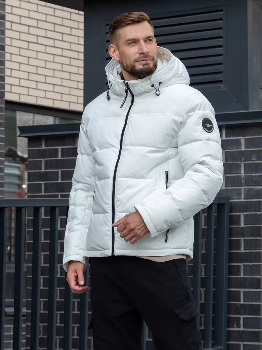 Пуховик зимний куртка с капюшоном - фото 1