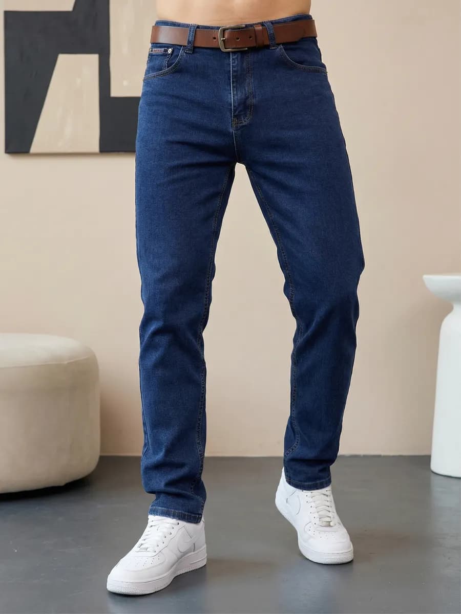 Джинсы классические зауженные подростковые бананы