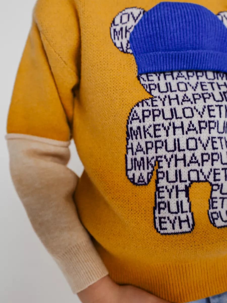 Свитер детский с высоким горлом