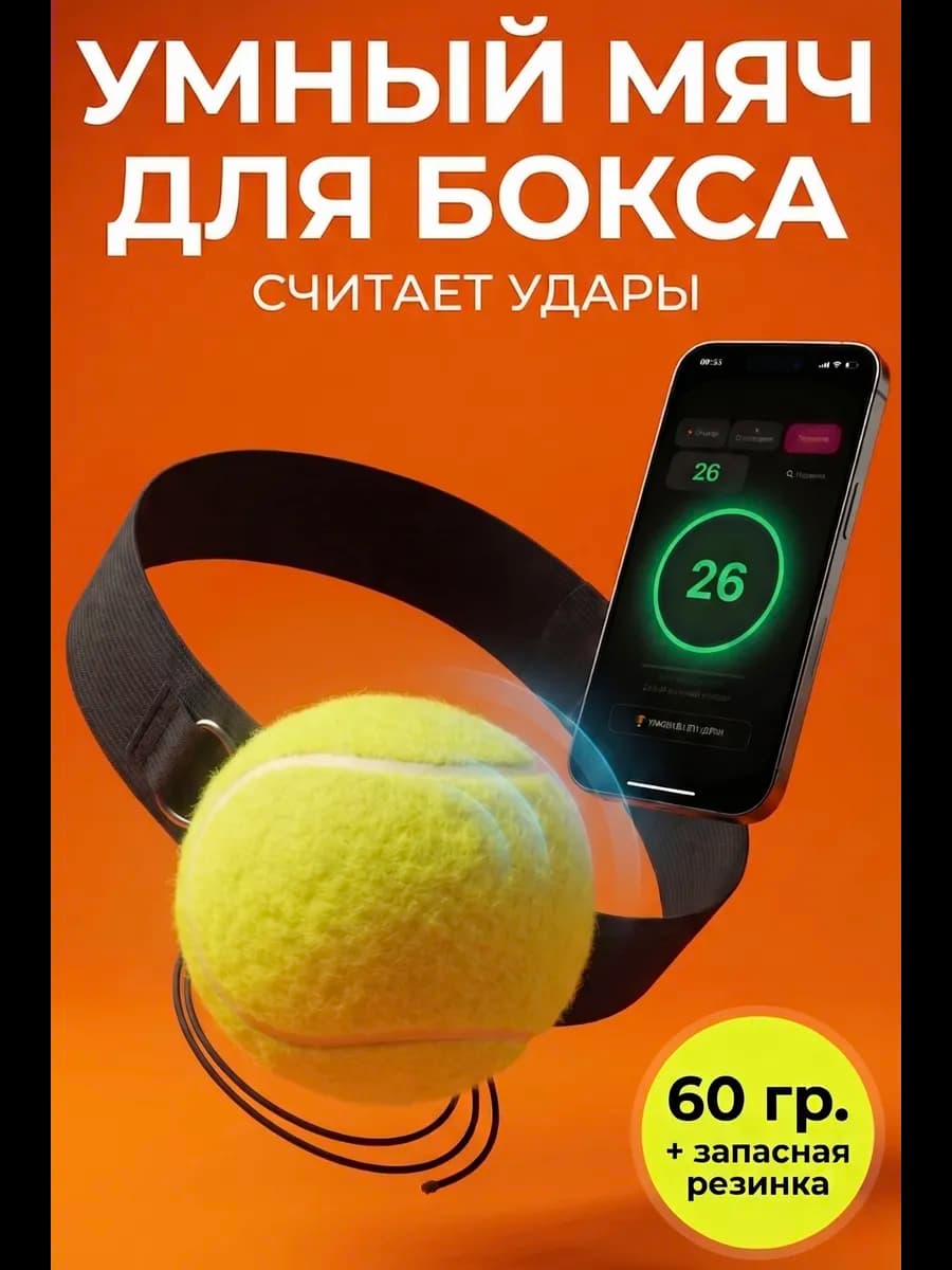 Fight Ball боевой мяч для бокса файтбол на резинке