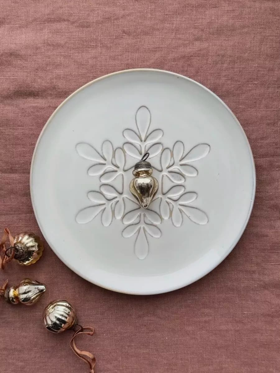 Тарелка новогодняя 21,4 см