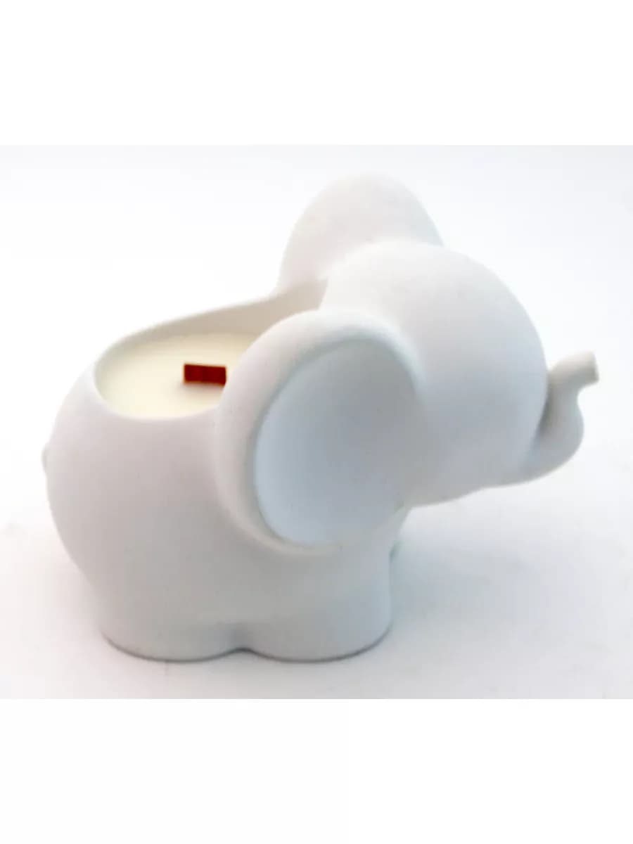 Свеча в подсвечнике из гипса - фото 1