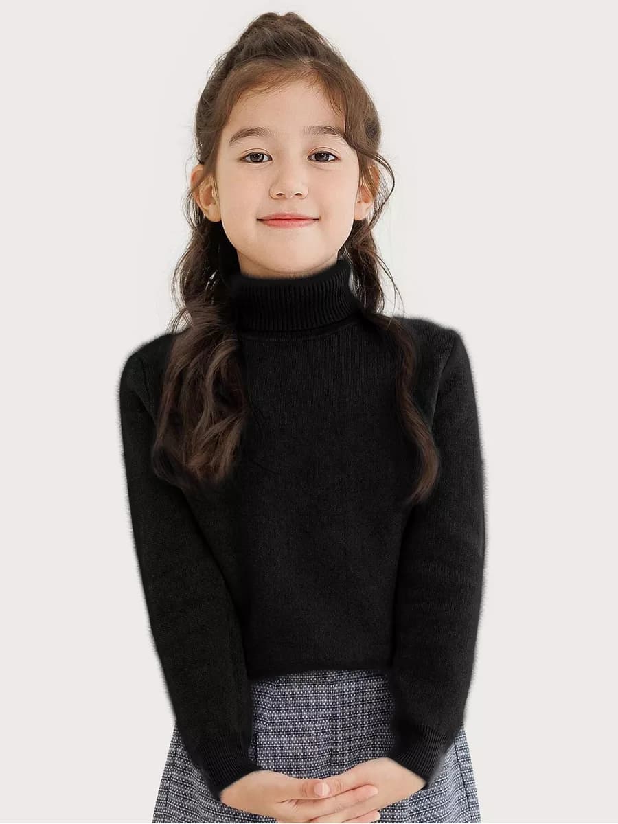 Водолазка для девочки плюшевая