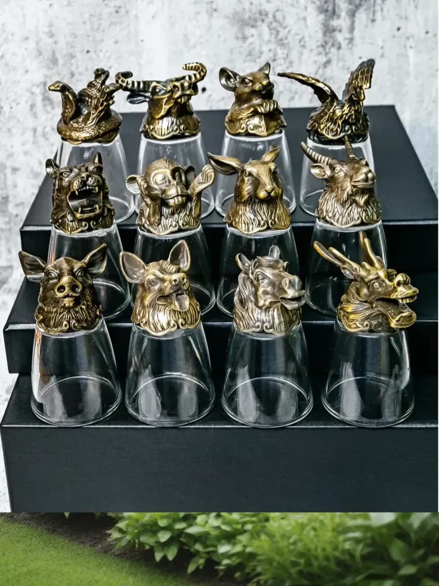 Стопки перевертыши рюмки 12 шт - фото 1