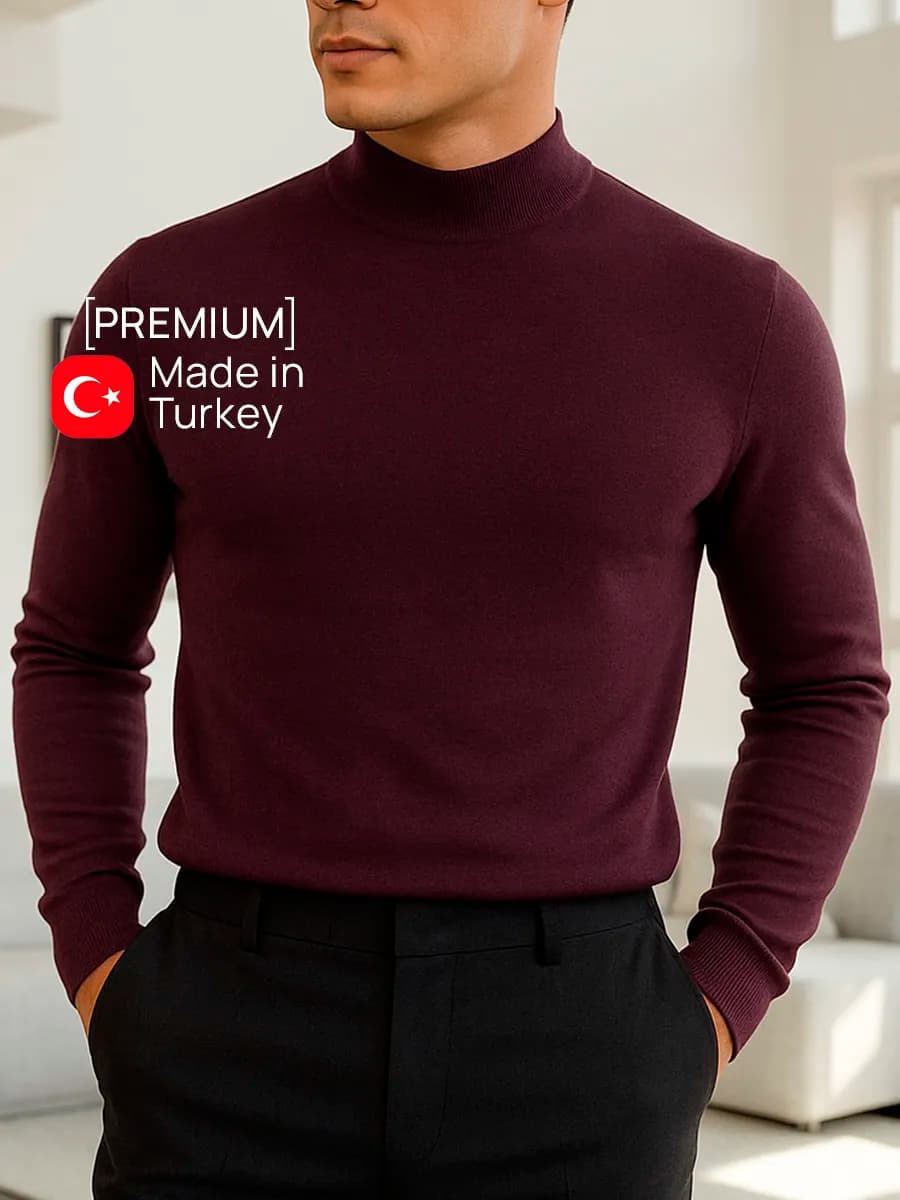 Водолазка с горлом теплая