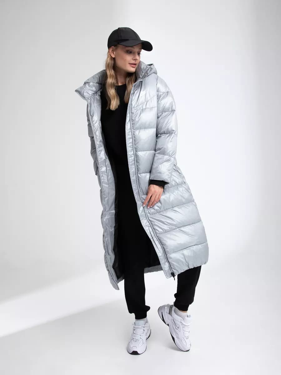 Пуховик длинный зимний