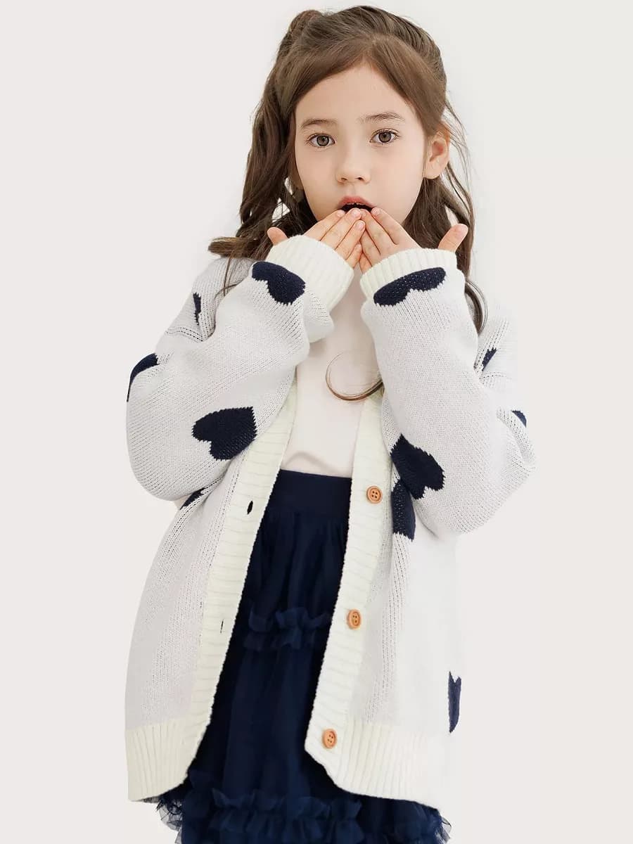 Кардиган вязаный для девочки