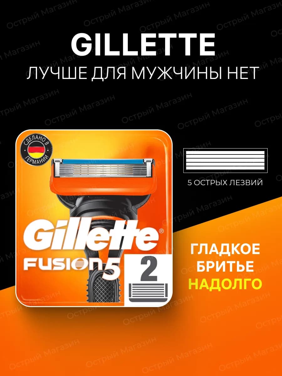 Кассеты для бритья Fusion 5 - 2 шт