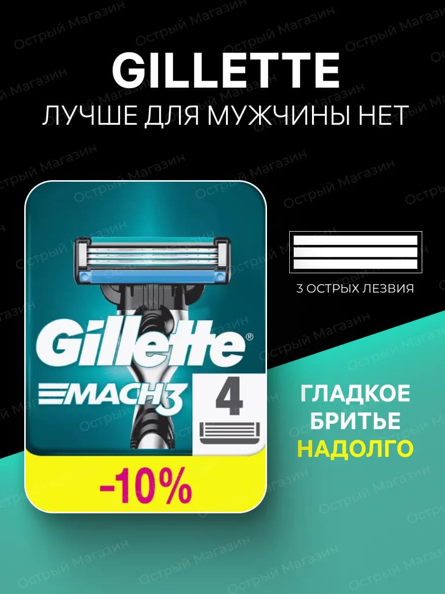 Кассеты для бритья Mach3