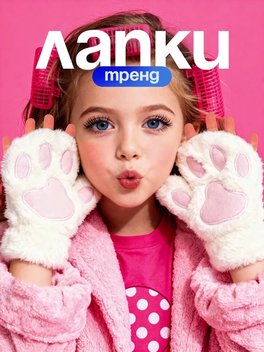 Перчатки лапки кошки аниме Premium