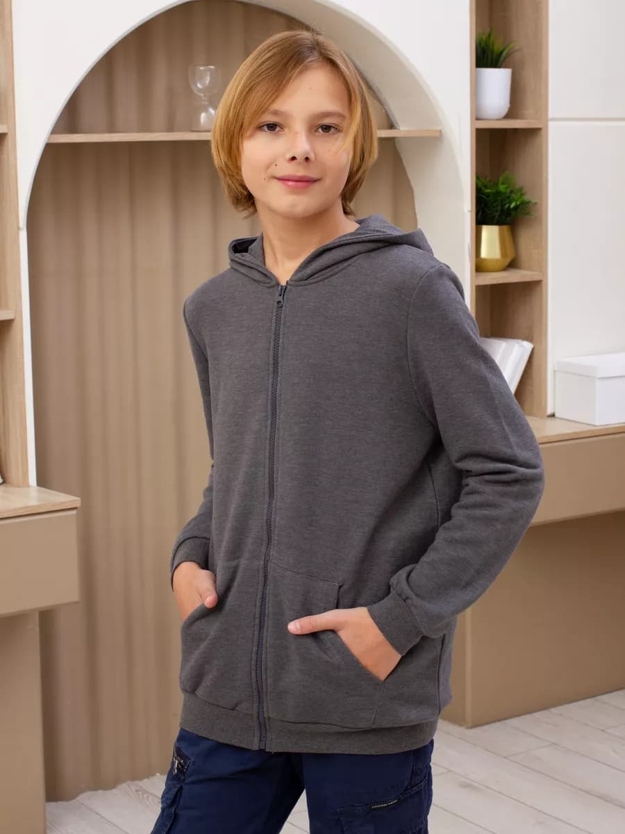 Худи для на молнии для мальчика зипка с капюшоном - фото 1