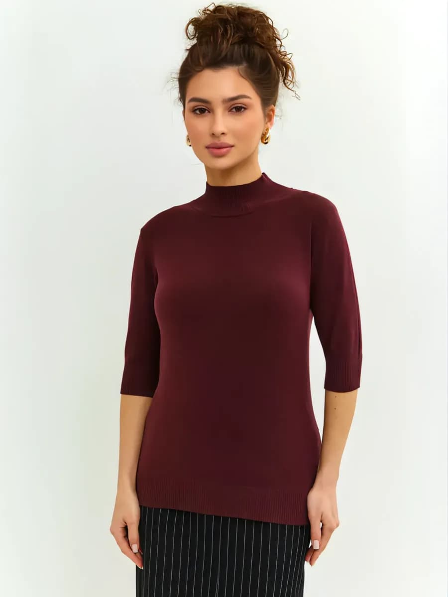 Джемпер Водолазка с коротким рукавом