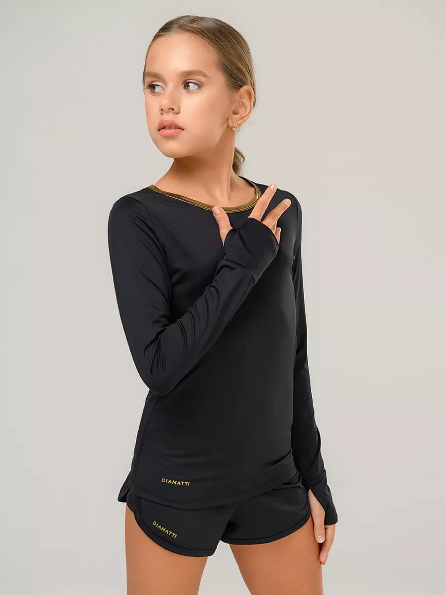 Лонгслив спортивный для гимнастики