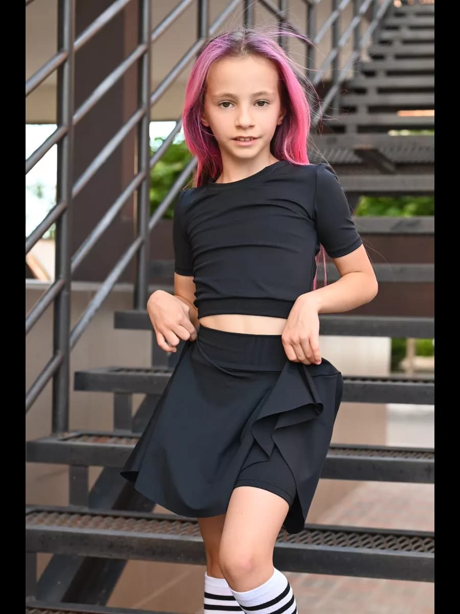 спортивная детская юбка шорты