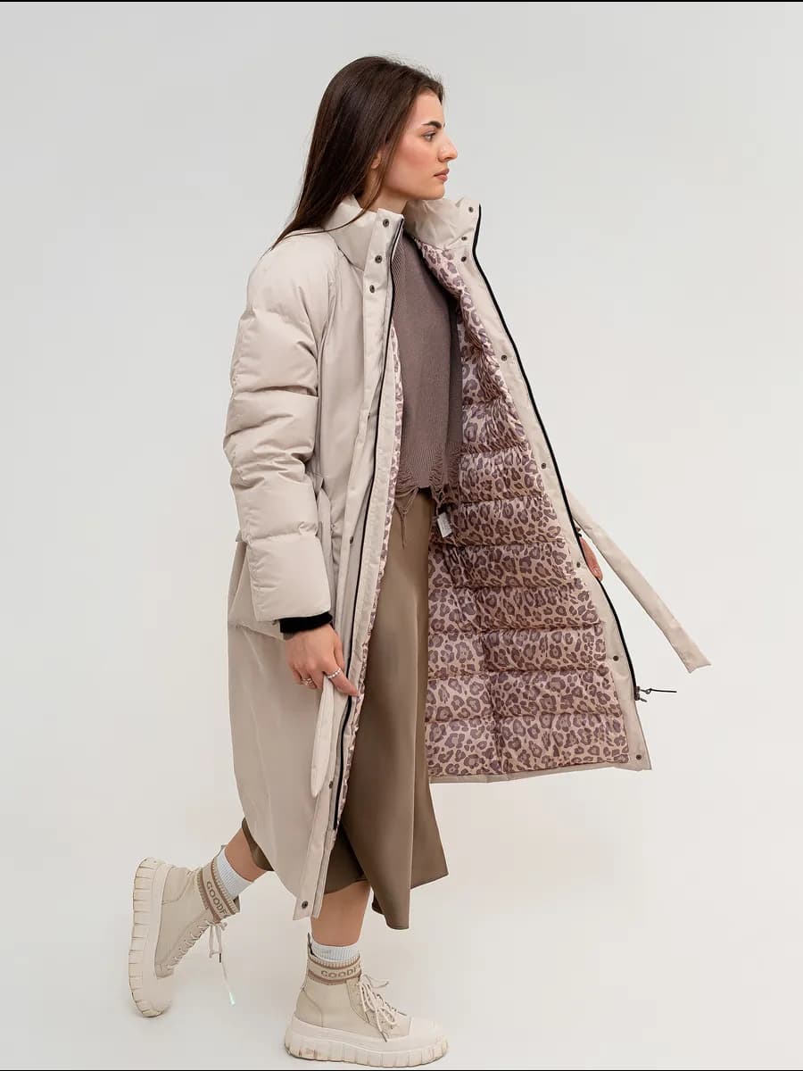 Пуховик зимний длинный - фото 1