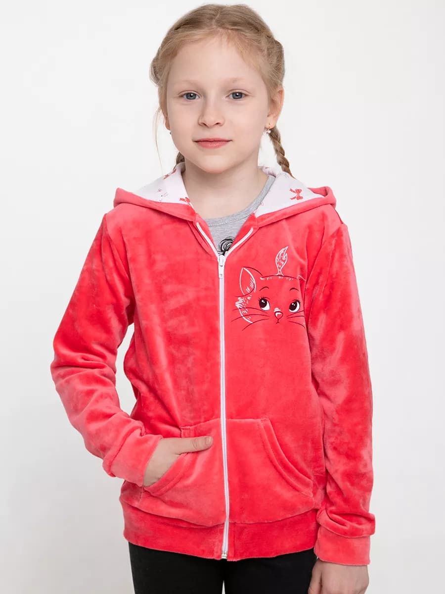 Кофта на молнии с капюшоном