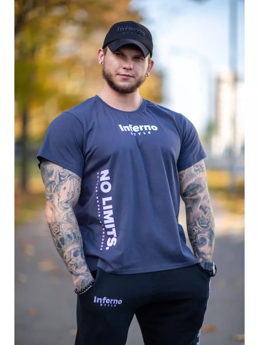 Футболка спортивная мужская "NO LIMITS"