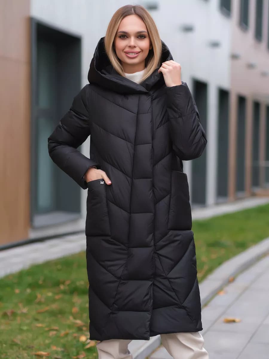 Пуховик зимний теплый