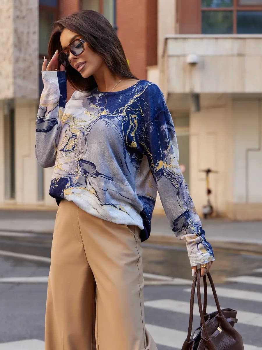 Кофта больших размеров нарядная