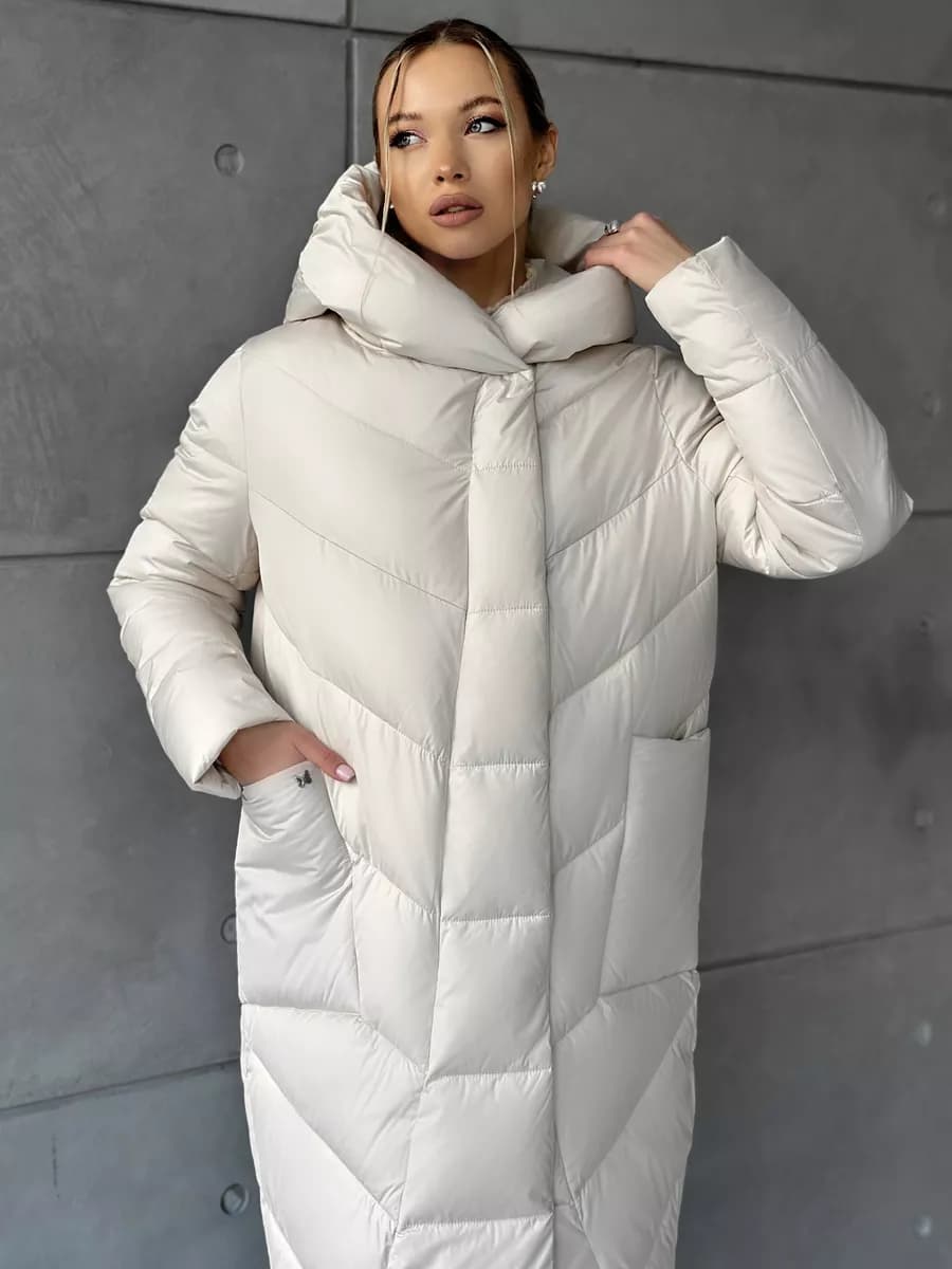 Пуховик зимний теплый