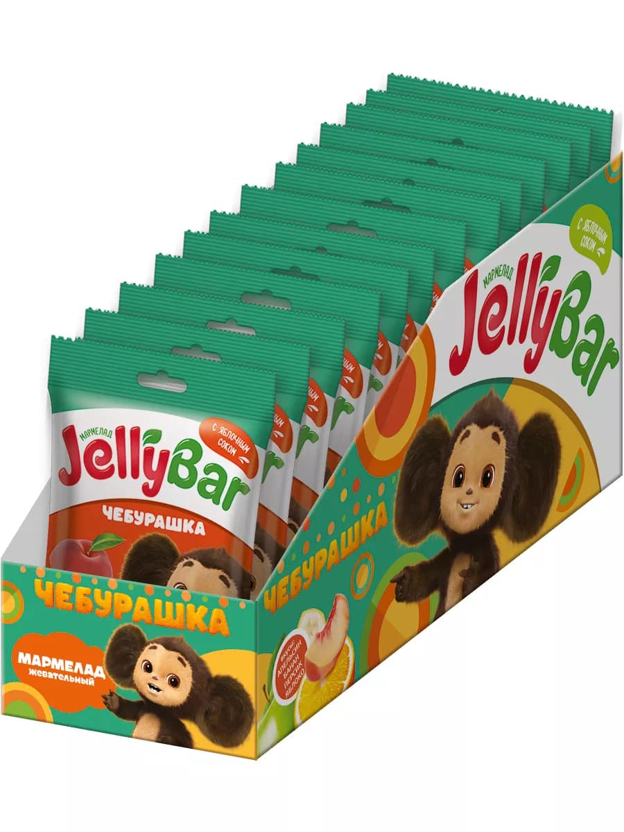 Мармелад Чебурашка Jelly Bar, 15 шт по 65 г