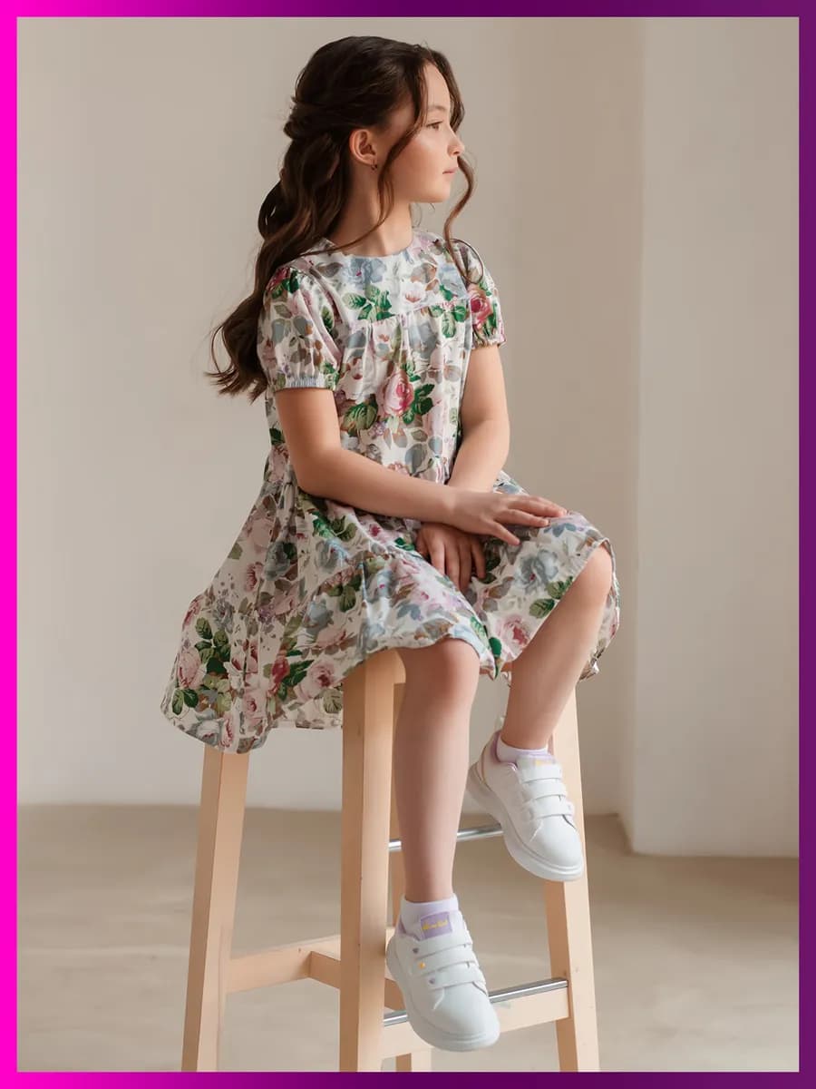 Платье в садик праздничное повседневное хлопок оверсайз