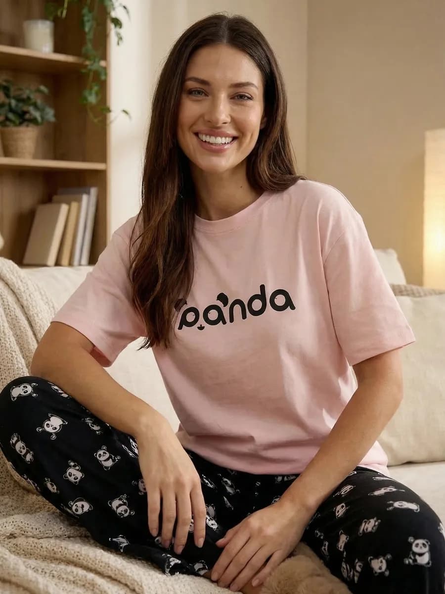 Пижама со штанами домашний костюм