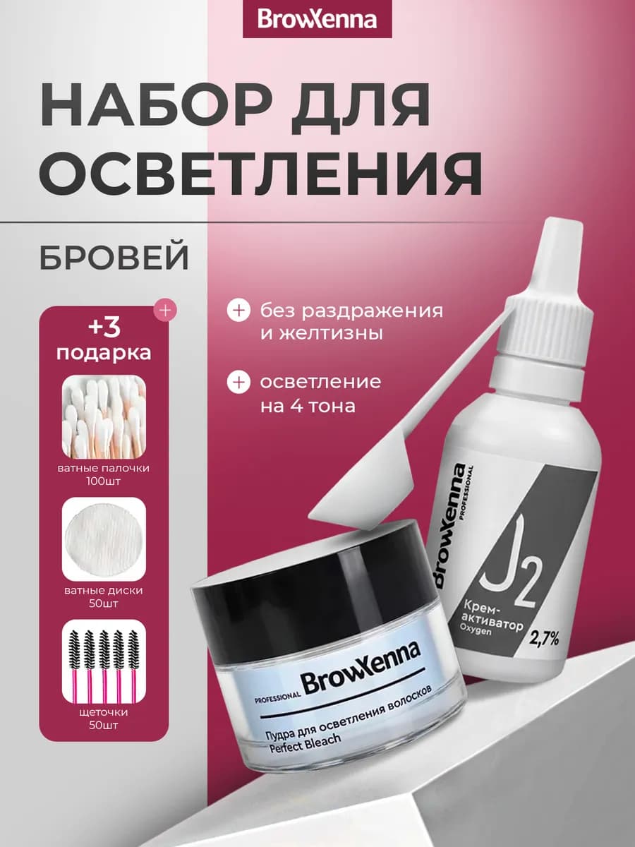 Осветлитель для бровей и волос на лице, теле Perfect Bleach