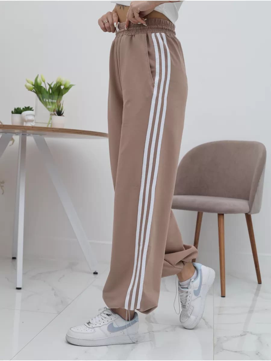 Брюки карго широкие с утяжками