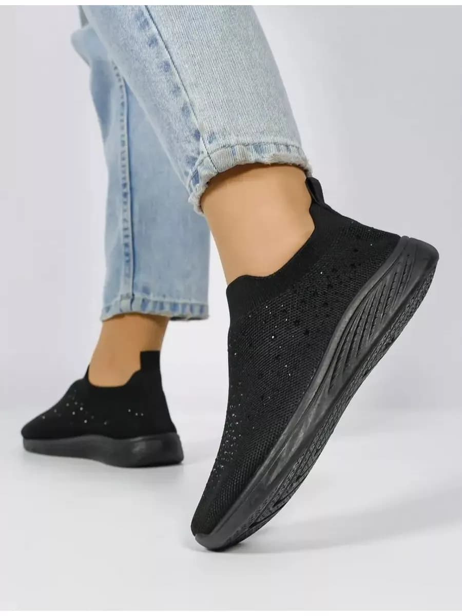 Кроссовки женские Слипоны Тряпочные кроссовки для фитнеса