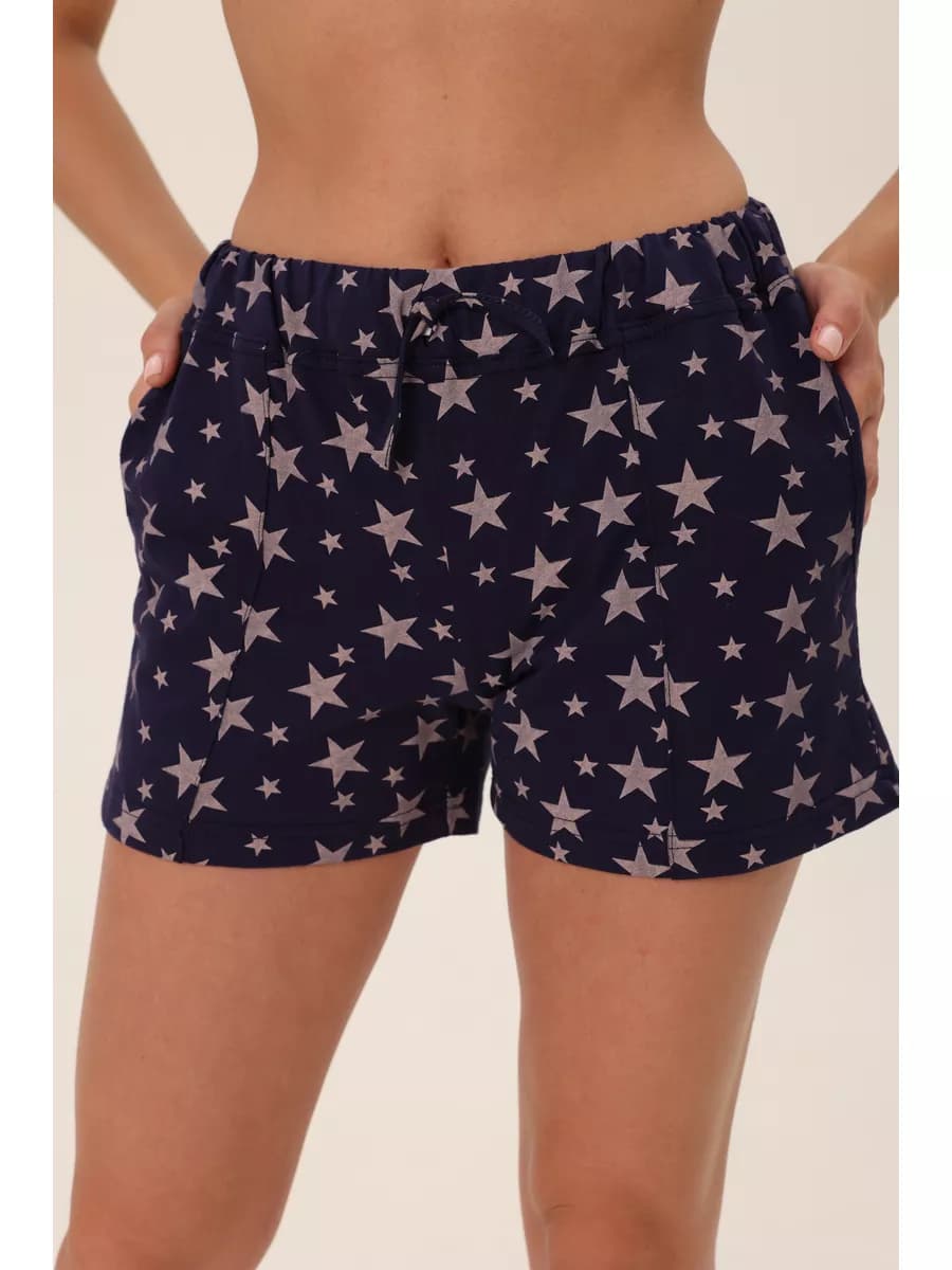 Шорты домашние спортивные из трикотажа