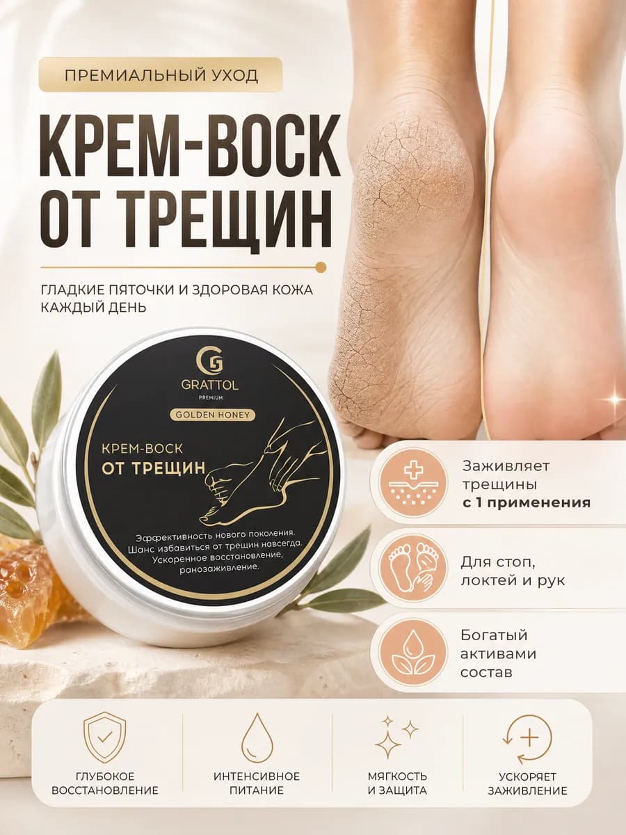 Крем-воск от трещин на пятках Anti-Cracks