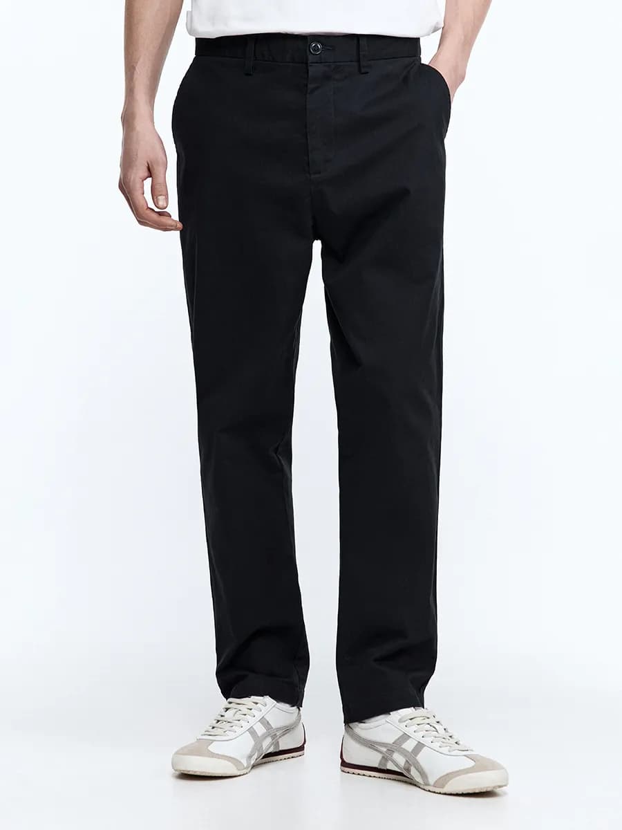 Брюки-чинос из плотного хлопка