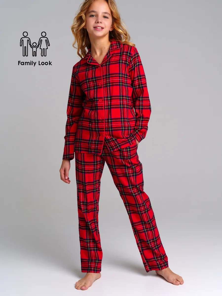 Пижама фланелевая рубашка, брюки