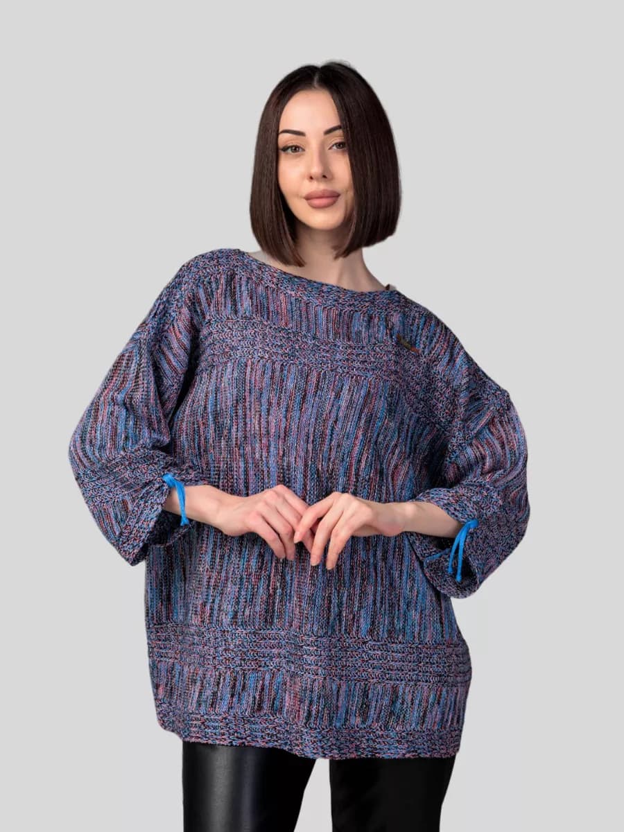 Джемпер женский вязаный большой размер кофта