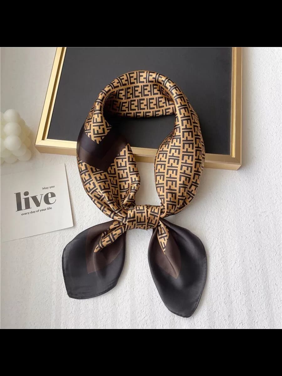 платок на голову шею и пояс шелковый косынка девочке зимняя