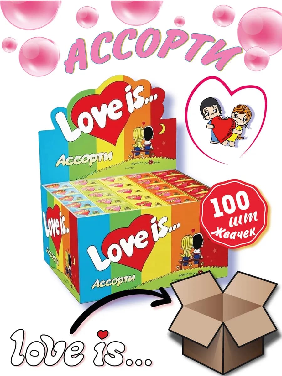 Жевательная резинка ассорти вкусов