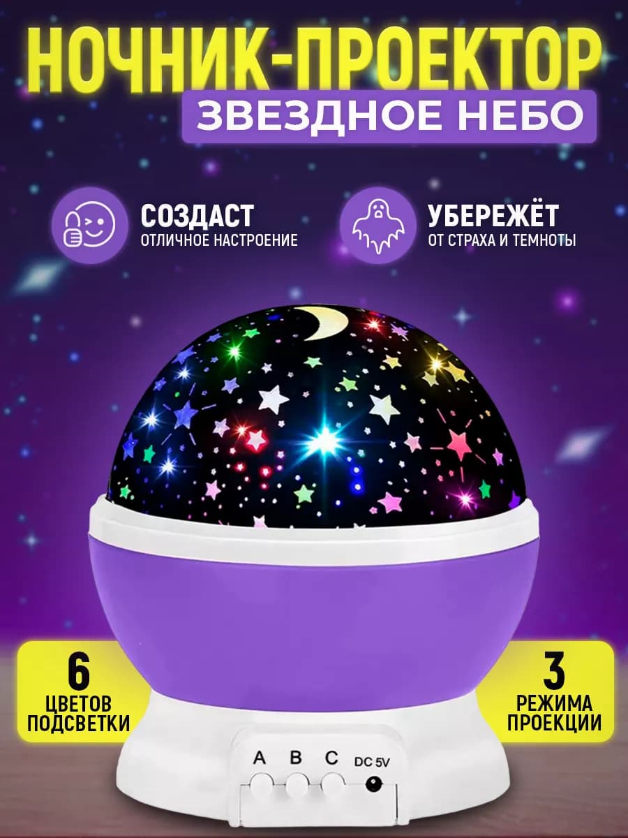 Ночник проектор звездное небо