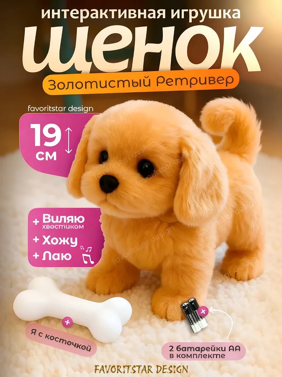 Интерактивная игрушка собака умный щенок