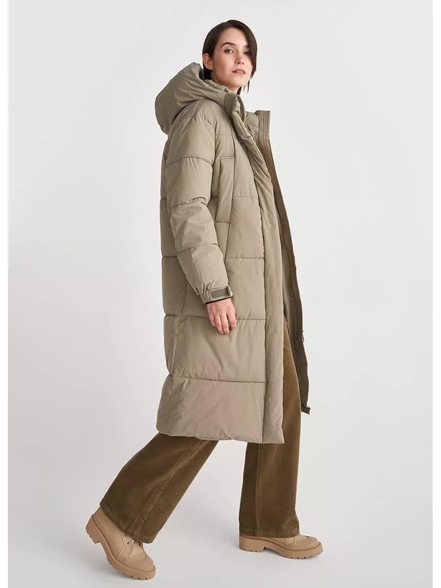 Удлинённое пальто с карманами