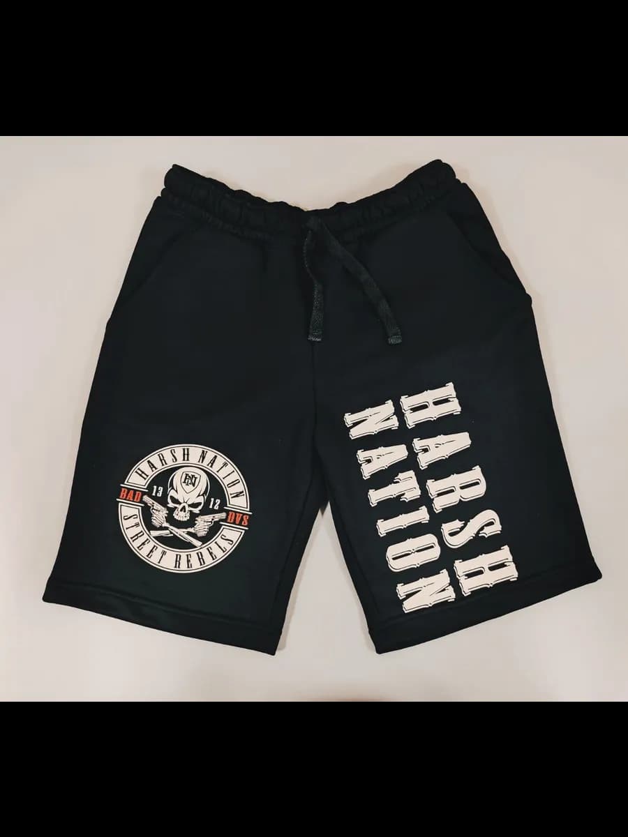 Шорты спортивные с надписью логотипом