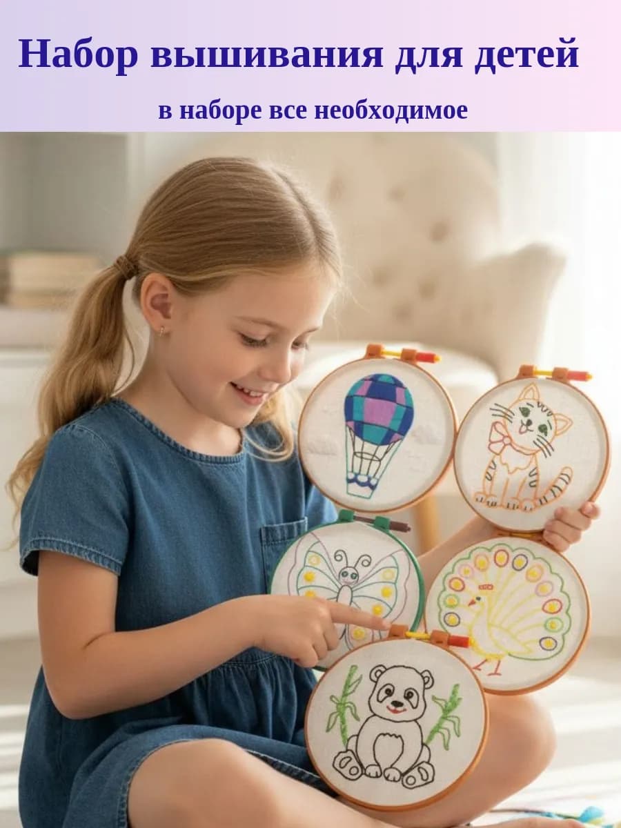 Набор для творчества и вышивания для детей