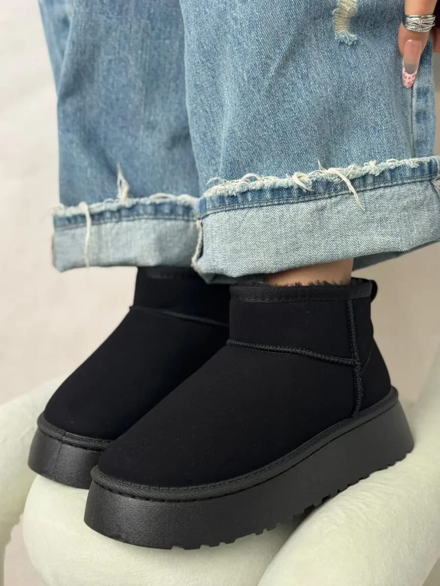 Угги женские зимние на толстой подошве с мехом