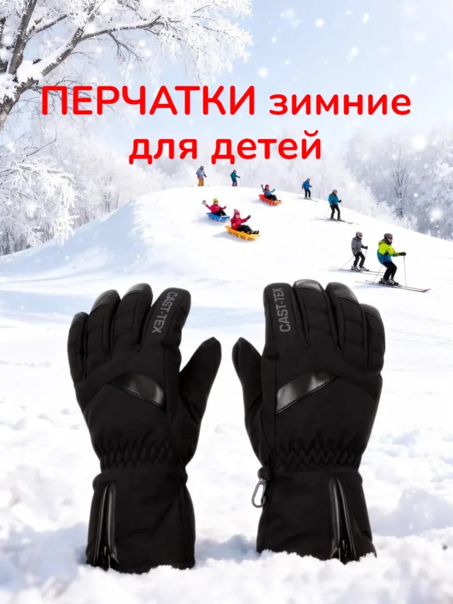 Перчатки подростковые зимние непромокаемые