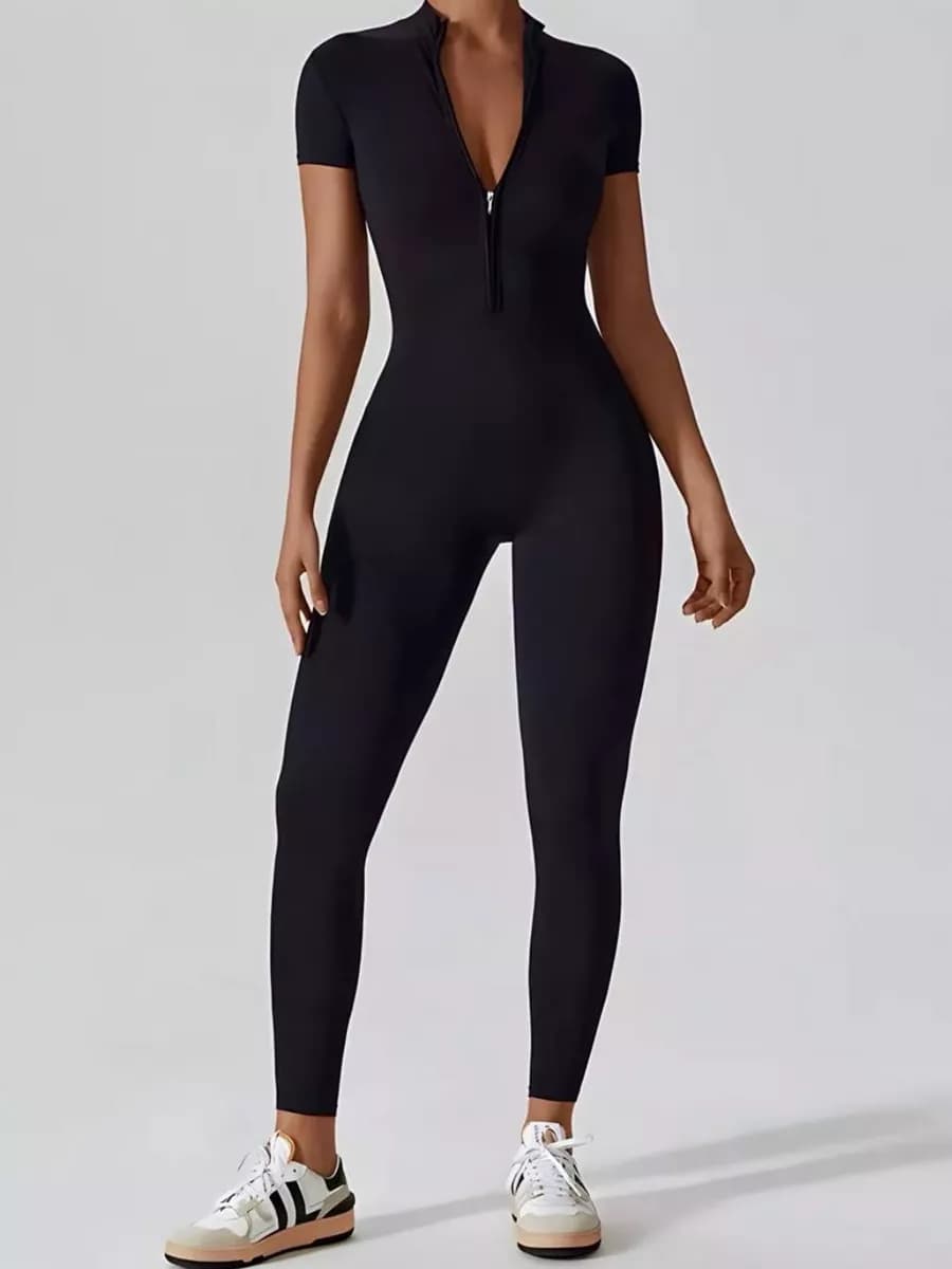 Комбинезон спортивный обтягивающий для фитнеса и йоги
