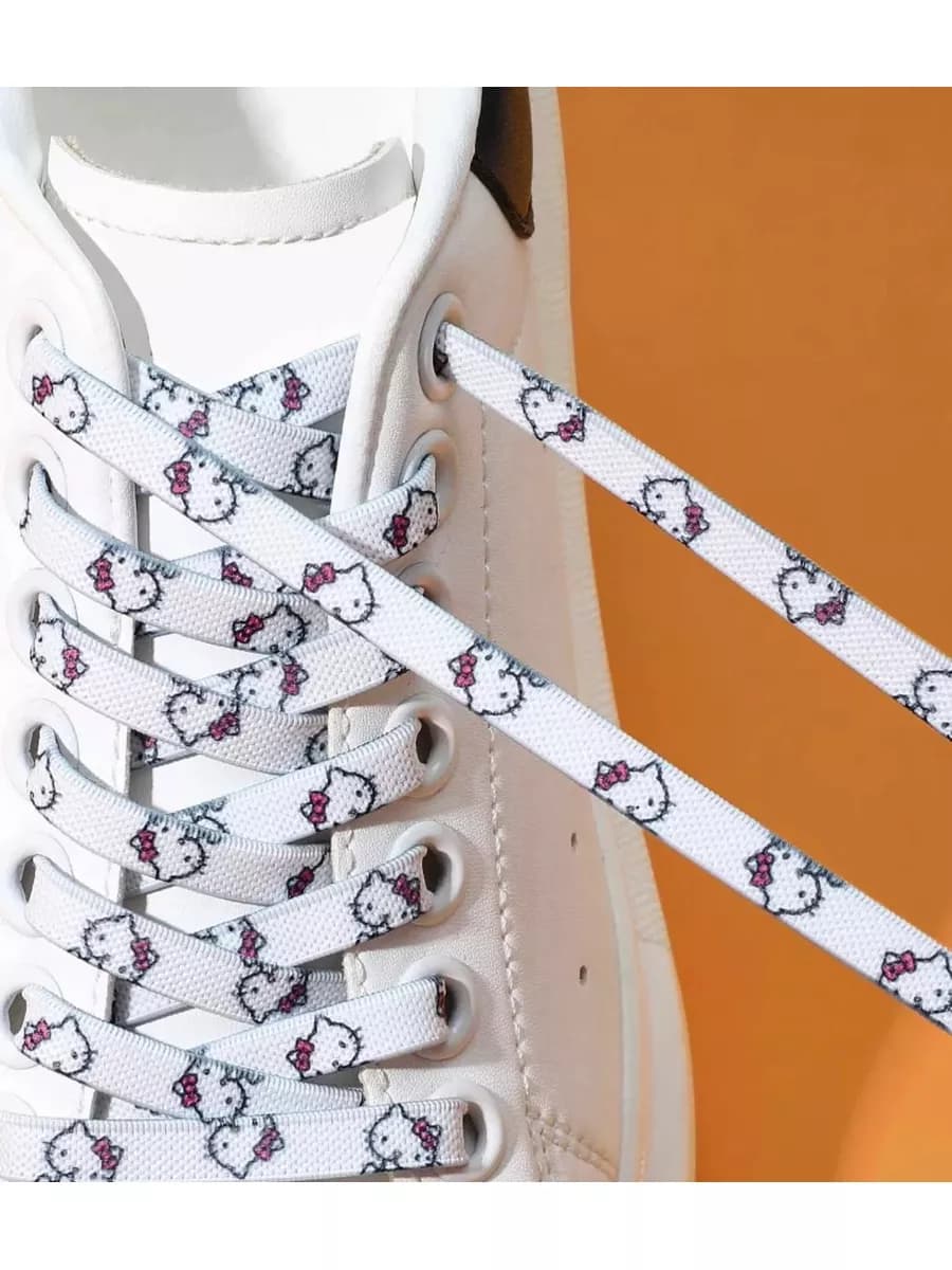 Шнурки для обуви с рисунком Hello Kitty 120 см