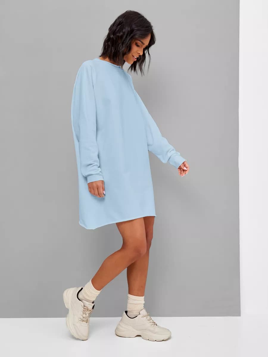 Платье повседневное мини оверсайз