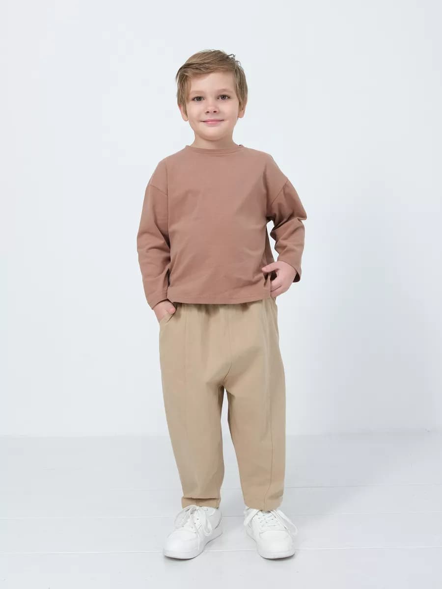 Брюки широкие на резинке