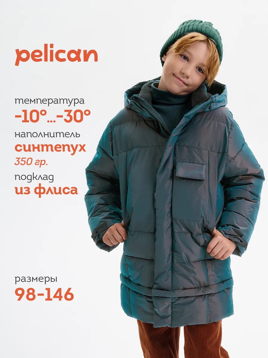 Куртка зимняя для мальчика мембрана с капюшоном