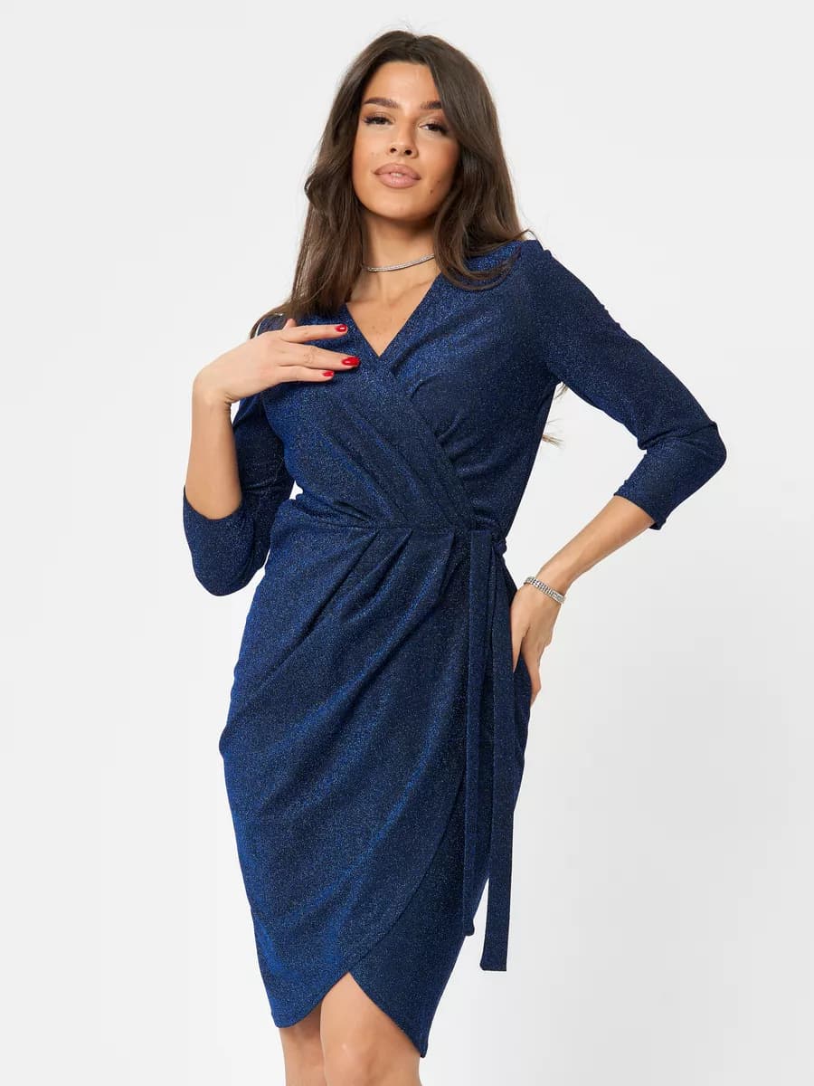 Платье вечернее праздничное блестящее - фото 1